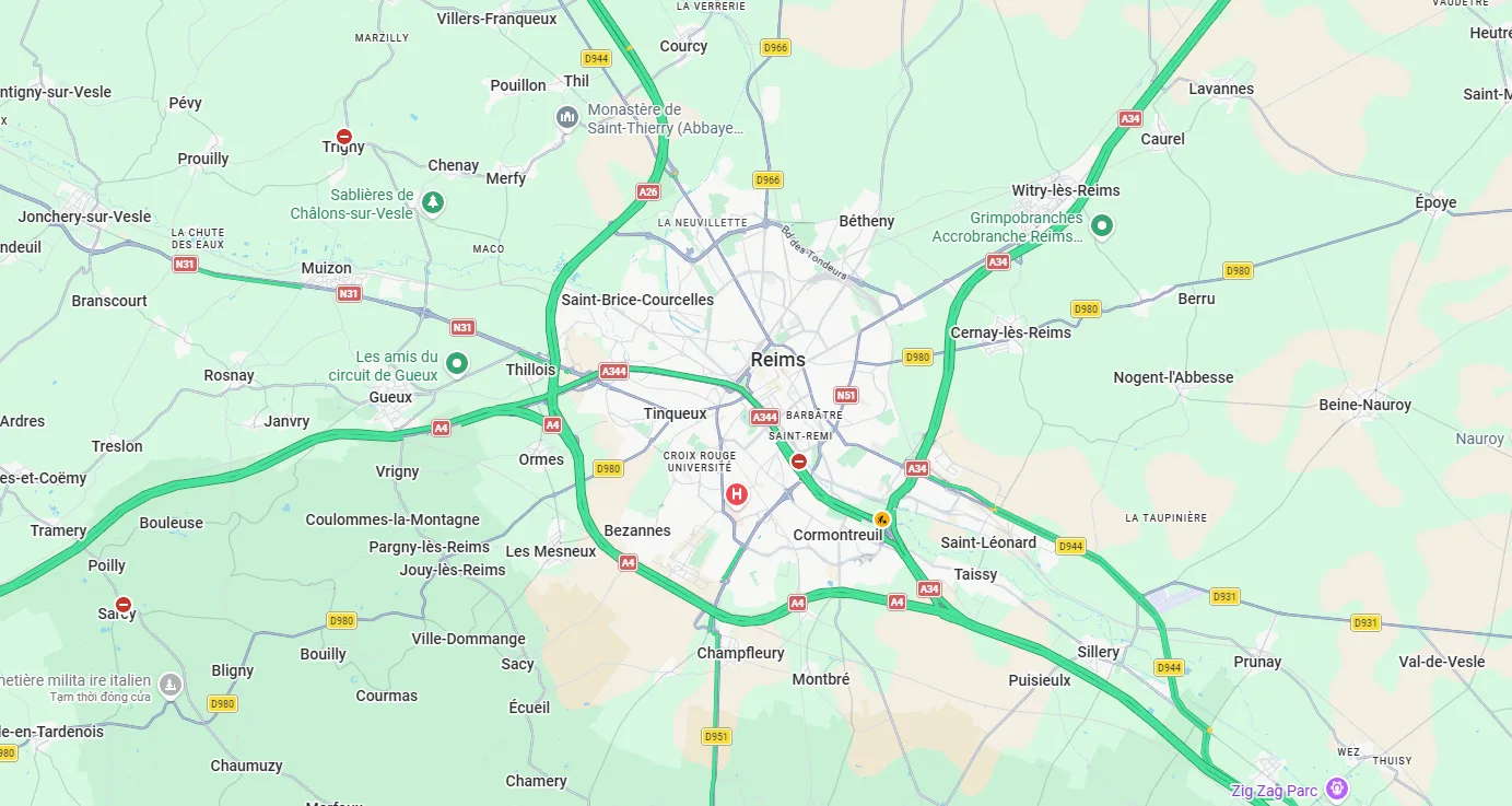 Plan d'accès au CERES Plan d'accès au CERES, 101 avenue François Jacob à Bezannes